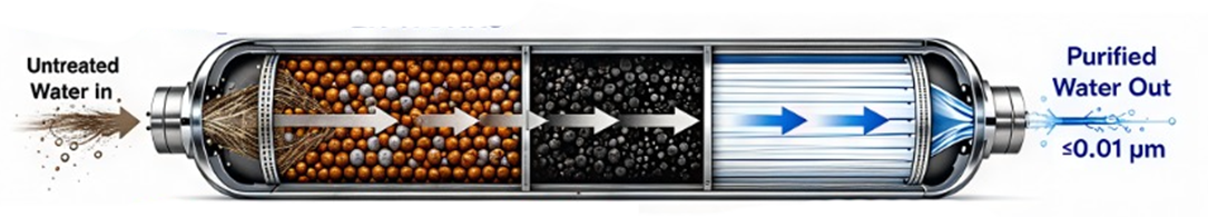RO2 filtration process diagram